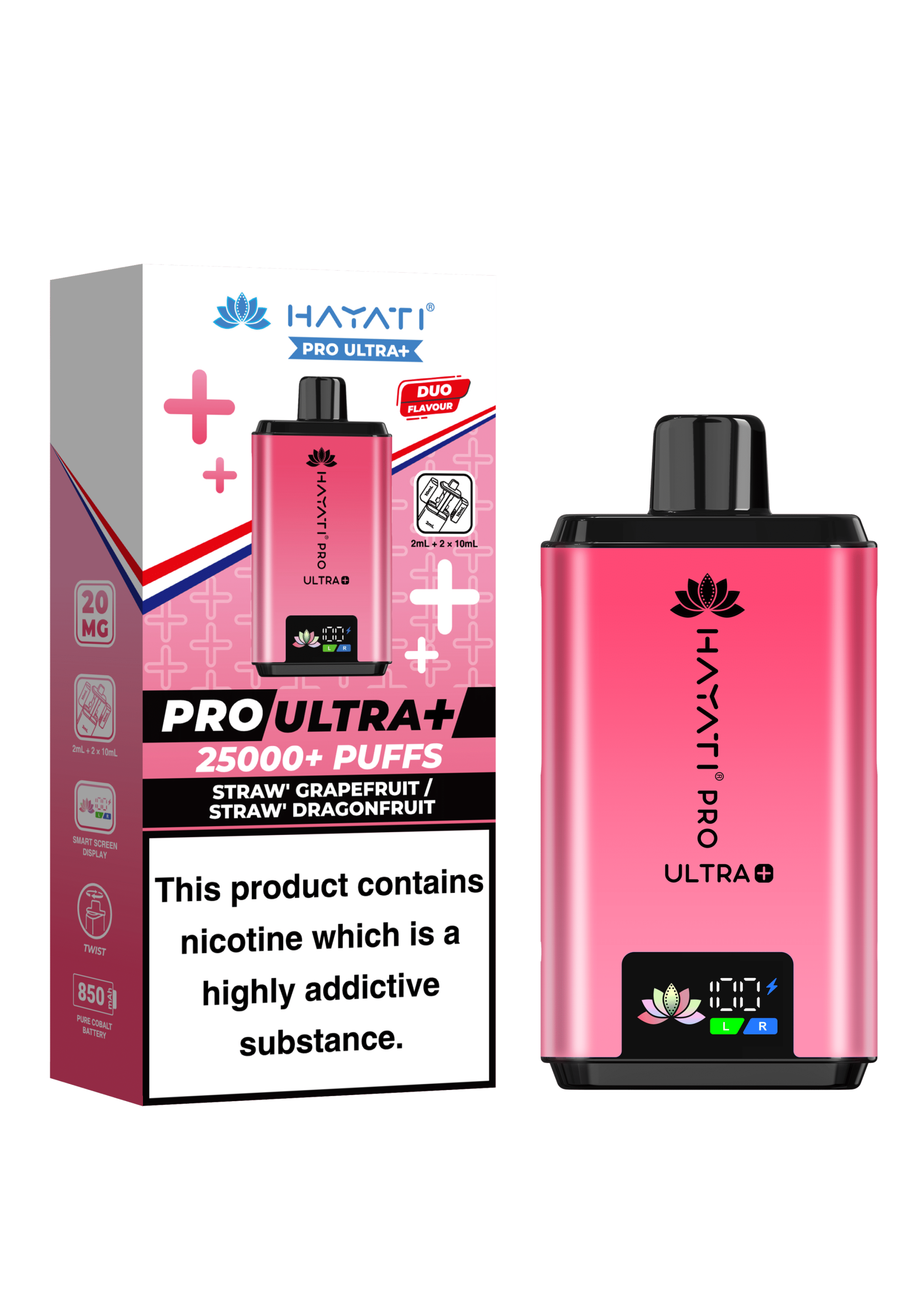 Hayati Pro Ultra+ 25K - Straw' Grapefruit/Straw' Dragonfruit